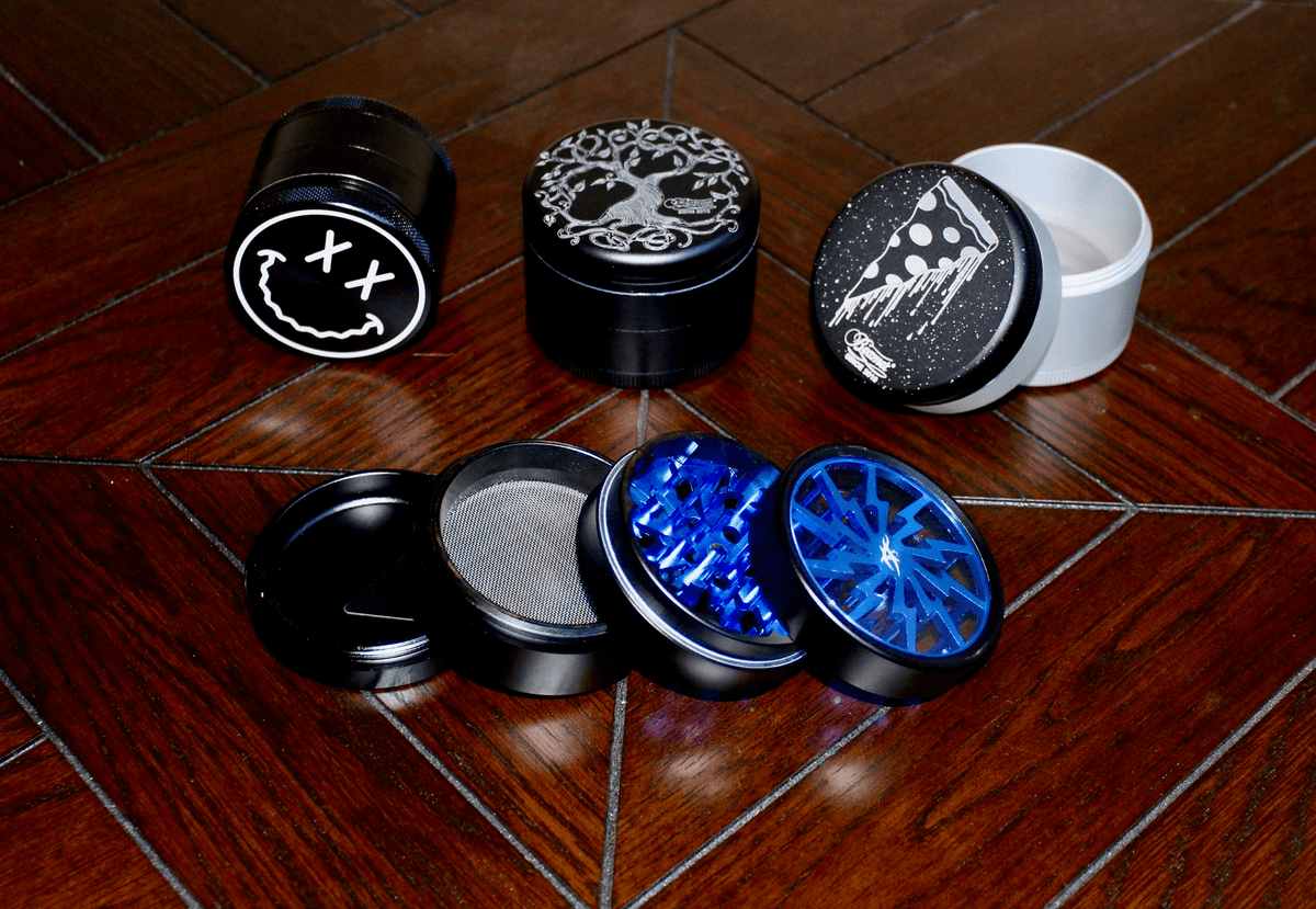 Pulsar Hybrid Wood & Aluminum Herb Grinder, 420 grinders