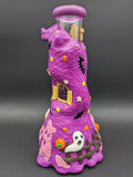 10" 3D Halloween Spooky Beaker w/ Resin - Avernic Smoke Shop