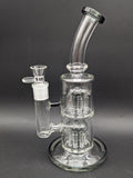 11" Dual 8 Arm Tree Perc Bong w/ Bent Neck-Avernic Smoke Shop