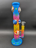 14" Orbiting Planets Straight Tube | Glow in the Dark-Avernic Smoke Shop