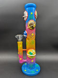 14" Orbiting Planets Straight Tube | Glow in the Dark-Avernic Smoke Shop