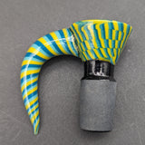 18mm Color Twist Glass Slides w/ Claw Handle-Avernic Smoke Shop