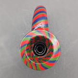 18mm Color Twist Glass Slides w/ Claw Handle-Avernic Smoke Shop