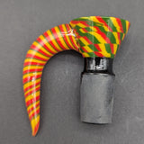18mm Color Twist Glass Slides w/ Claw Handle-Avernic Smoke Shop