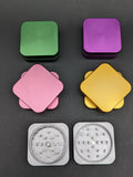 2 Piece Square Herb Grinders-Avernic Smoke Shop