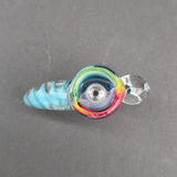 2K Glass 14mm Single Hole Slides w/ Black Opal-Avernic Smoke Shop
