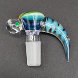 2K Glass 14mm Single Hole Slides w/ Black Opal-Avernic Smoke Shop
