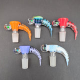 2K Glass 14mm Single Hole Slides w/ Black Opal-Avernic Smoke Shop