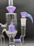 2K Glass 16" Dual Perc Capcycler #2 - Light Purple-Avernic Smoke Shop