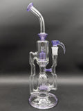 2K Glass 16" Dual Perc Capcycler #3 - Dark Purple-Avernic Smoke Shop