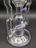 2K Glass 16" Dual Perc Capcycler #3 - Dark Purple-Avernic Smoke Shop