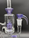 2K Glass 16" Dual Perc Capcycler #3 - Dark Purple-Avernic Smoke Shop