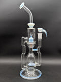 2K Glass 16" Dual Perc Capcycler #5 - Ghost-Avernic Smoke Shop