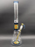 2K Glass 17" Blue Wig Wag Beaker Bong-Avernic Smoke Shop