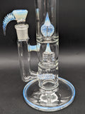 2K Glass - 17" Triple Perc Tube - Ghost-Avernic Smoke Shop