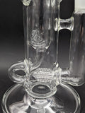 2K Glass 18" Threeline Recycler Bong-Avernic Smoke Shop