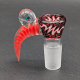 2K Glass 18mm Screened 4 Hole Slides w/ Black Opal-Avernic Smoke Shop