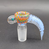 2K Glass 18mm Screened 4 Hole Slides w/ Black Opal-Avernic Smoke Shop