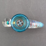 2K Glass 18mm Screened 4 Hole Slides w/ Black Opal-Avernic Smoke Shop