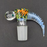 2K Glass 18mm Screened 4 Hole Slides w/ Black Opal-Avernic Smoke Shop