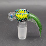 2K Glass 18mm Screened 4 Hole Slides w/ Black Opal-Avernic Smoke Shop
