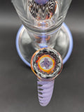 2K Glass - 19.5" Triple Perc Tube - Purple Worked-Avernic Smoke Shop