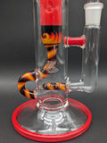 2K Glass Art Lava Wig Wag Incycler Tube 18"-Avernic Smoke Shop