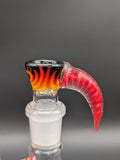 2K Glass Art Lava Wig Wag Incycler Tube 18"-Avernic Smoke Shop
