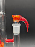 2K Glass Dual Gridline to Inv3 Tube 15.5" - Worked Red/Yellow-Avernic Smoke Shop