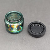 38mm Glass Partial Wigwag Storage Jar with Silicone Lid-Avernic Smoke Shop