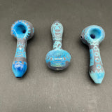 4" Etched + Sandblasted Spoon Pipes - Assorted Designs-Avernic Smoke Shop