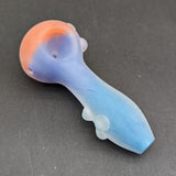 4" Frosted Tri Color Spoon Hand Pipe-Avernic Smoke Shop