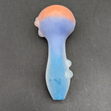 4" Frosted Tri Color Spoon Hand Pipe-Avernic Smoke Shop