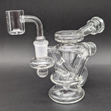 5" Clear Marble Recycler Dab Rig-Avernic Smoke Shop