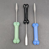 5" Glass Bone Dab Tool w/ Steel Tip-Avernic Smoke Shop
