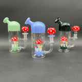6.5" Mushroom Multi Hole Water Pipe-Avernic Smoke Shop