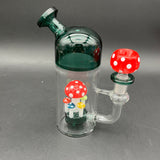 6.5" Mushroom Multi Hole Water Pipe-Avernic Smoke Shop