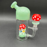 6.5" Mushroom Multi Hole Water Pipe-Avernic Smoke Shop