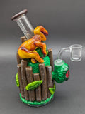 7" Dinosaur Treehouse 3D Dab Rig-Avernic Smoke Shop
