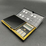 King Palm Gold-Plated Black Digital Mini Scale | 100g x .01g-Avernic Smoke Shop