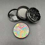 Pulsar Artist Series Metal Grinder | Garden of Cosmic Delights | 4pc | 2.5"-Avernic Smoke Shop