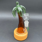 Hemper Beach Box Palm Tree Water Pipe | 7"-Avernic Smoke Shop