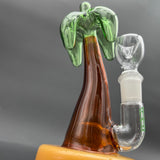 Hemper Beach Box Palm Tree Water Pipe | 7"-Avernic Smoke Shop