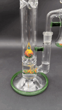 2K Glass Worked Full Accent Rasta Bong Set-Avernic Smoke Shop