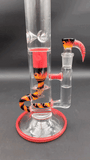 2K Glass Art Lava Wig Wag Incycler Tube 18"-Avernic Smoke Shop