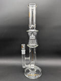 Bougie Glass 18" Big Boy Dual Perc Tube-Avernic Smoke Shop