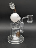 Bougie Glass 6" Orbit Recycler Dab Rig-Avernic Smoke Shop