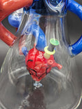 Cheech Glass - 15" Heartfelt Hits Beaker Water Pipe-Avernic Smoke Shop