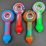 Classic Silicone Spoon Hand Pipe w/ Screen-Avernic Smoke Shop