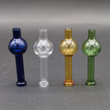 Clear Glass Long Necked Bubble Cap-Avernic Smoke Shop